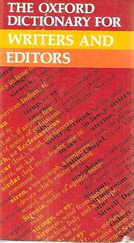 Oxford Dictionary for Writers and Editors