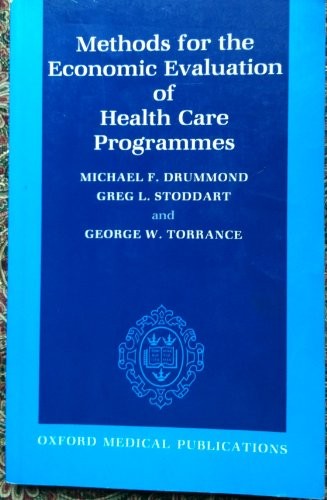 Methods for the Economic Evaluation of Health Care Programmes