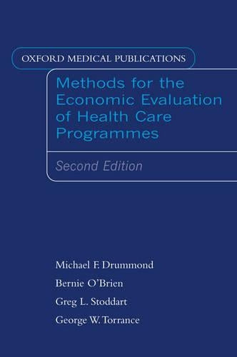 Methods for the Economic Evaluation of Health Care Programmes