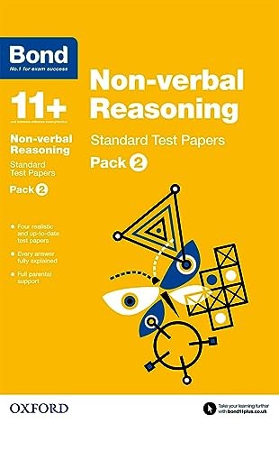 Bond 11+: Non-verbal Reasoning: Standard Test Papers: Ready for the 2024 exam