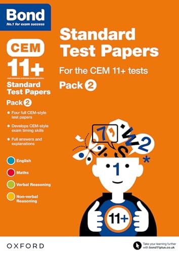 CEM: Bond 11+ Standard Test Papers: Ready for the 2025 Cambridge Select Insight exam