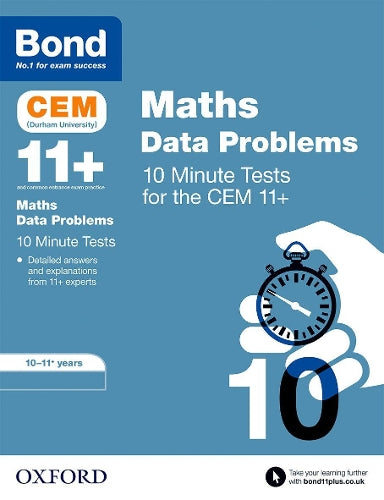 Bond 11+ CEM Maths Data 10 Minute Tests: Ready for the 2026 Cambridge Select Insight exam