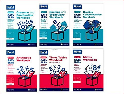 Bond SATs Skills 8-9 years Year 4, 6 book collecti