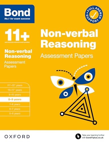 Bond 11+ Non-verbal Reasoning Assessment Papers 8-9 years (for GL Assessment & other 11 plus exams)