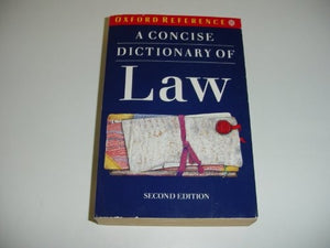 A Concise Dictionary of Law