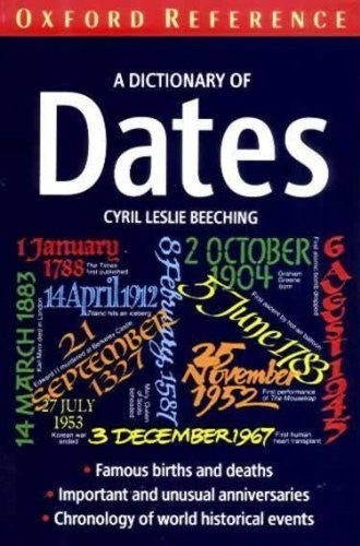 A Dictionary of Dates