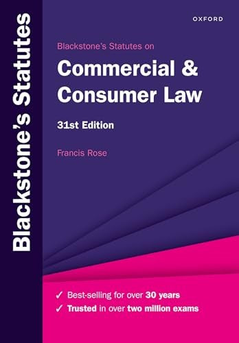 Blackstone's Statutes on Commercial & Consumer Law
