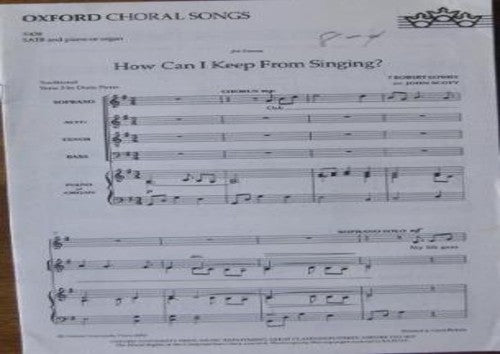 How can I keep from singing?