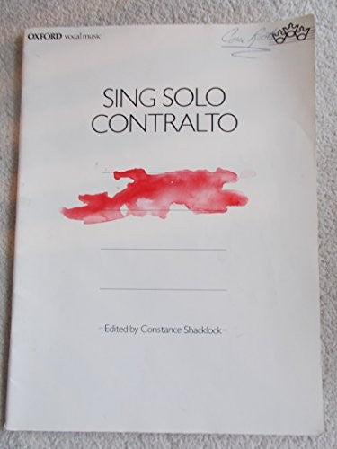 Sing Solos: Contralto