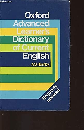The Oxford Advanced Learner's Dictionary of Current English
