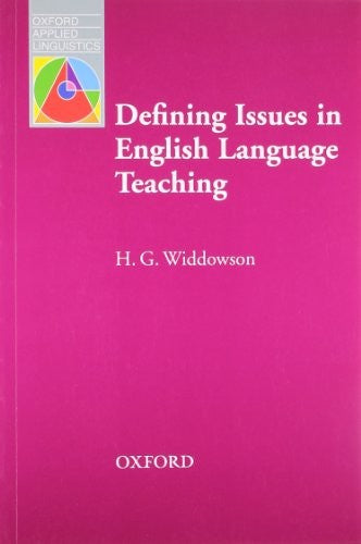 Defining Issues in English Language Teaching