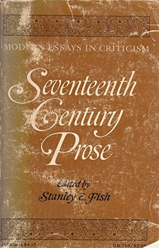 Seventeenth Century Prose