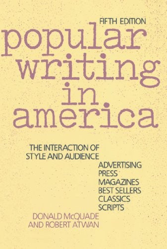 Popular Writing in America