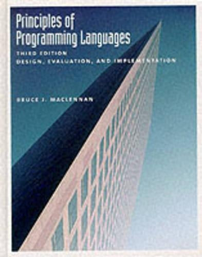 Principles of Programming Languages