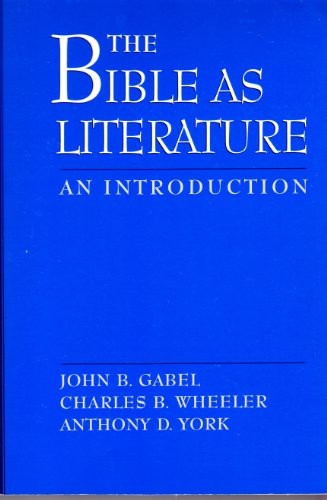 The Bible as Literature
