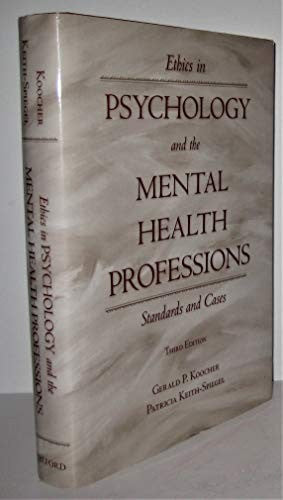 Ethics in Psychology and the Mental Health Professions
