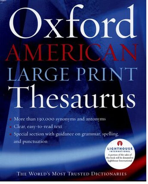 The Oxford American Large Print Thesaurus