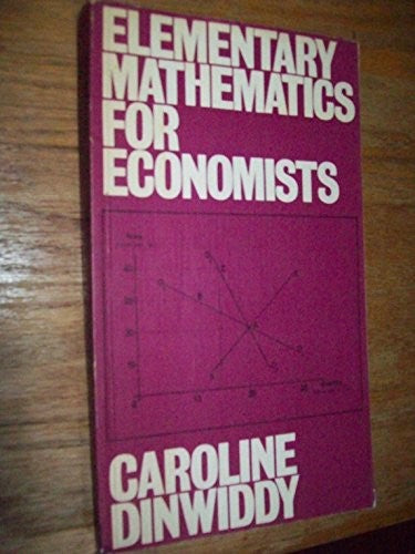 Elementary Mathematics for Economists