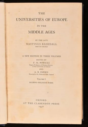 The Universities of Europe in the Middle Ages
