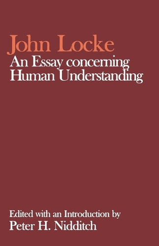 An John Locke: An Essay concerning Human Understanding