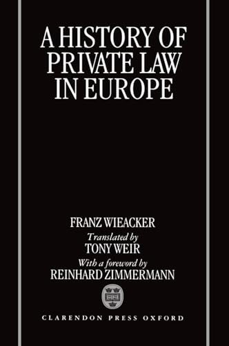 A History of Private Law in Europe