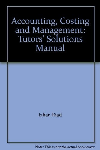 Accounting, Costing and Management