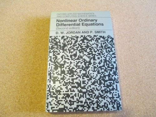 Nonlinear Ordinary Differential Equations
