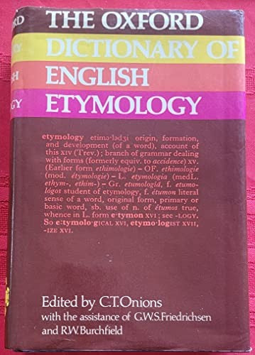 The Oxford Dictionary of English Etymology