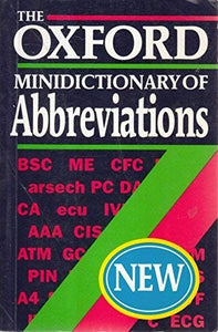 The Oxford Minidictionary of Abbreviations 