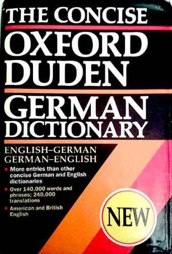 The Concise Oxford Duden German Dictionary