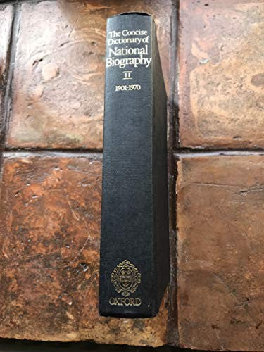 The Dictionary of National Biography