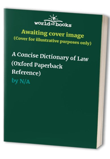 A Concise Dictionary of Law