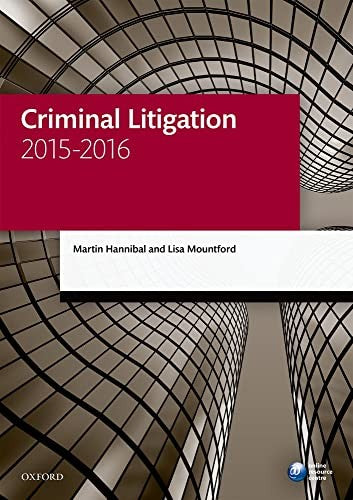 Criminal Litigation 2015-2016