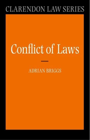 The Conflict of Laws