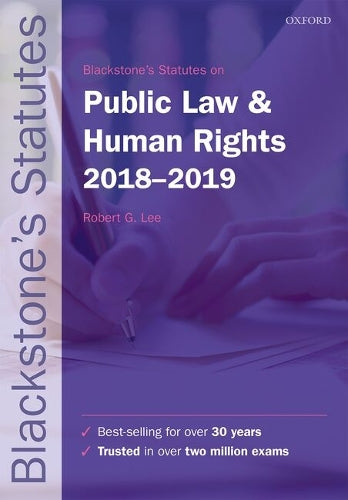 Blackstone's Statutes on Public Law & Human Rights 2018-2019