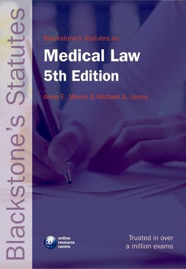 Blackstone's Statutes on Medical Law