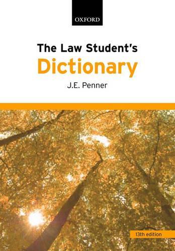 The Law Student's Dictionary