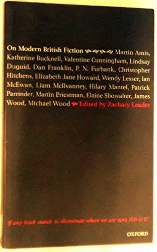 On Modern British Fiction