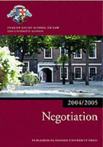 Negotiation 2004/2005