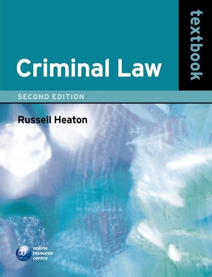 Criminal Law Textbook