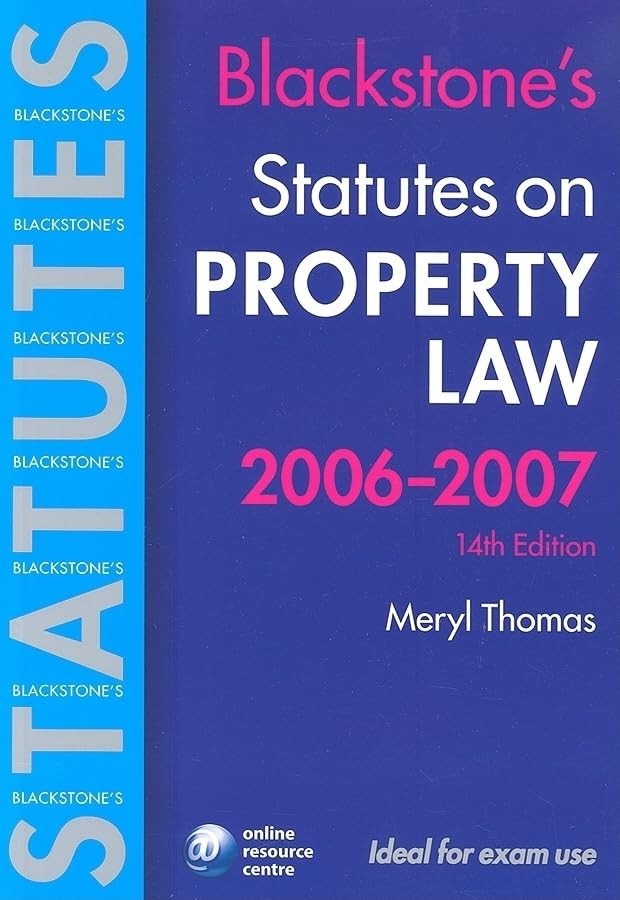 Blackstone's Statutes on Property Law 2006-2007