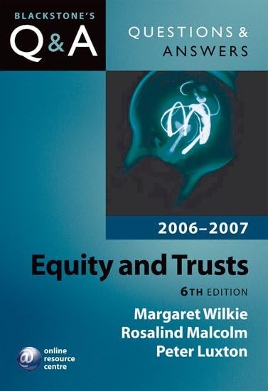 Equity and Trusts 2006-2007