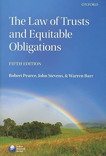Law Of Trusts And Equitable Obligations