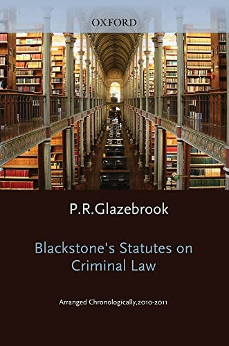 Blackstone's Statutes on Criminal Law