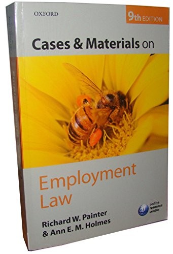 Cases and Materials on Employment Law