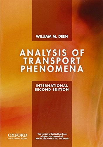 Analysis of Transport Phenomena