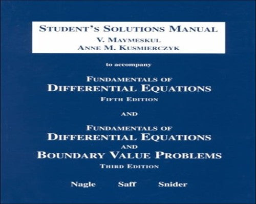 Student's Solutions Manual