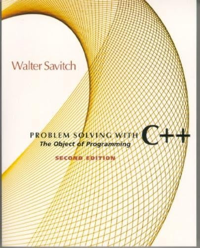 Problem Solving with C++
