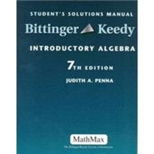 Introductory Algebra Student Solutions Manual