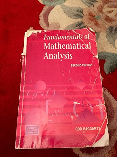 Fundamentals Of Mathematical Analysis